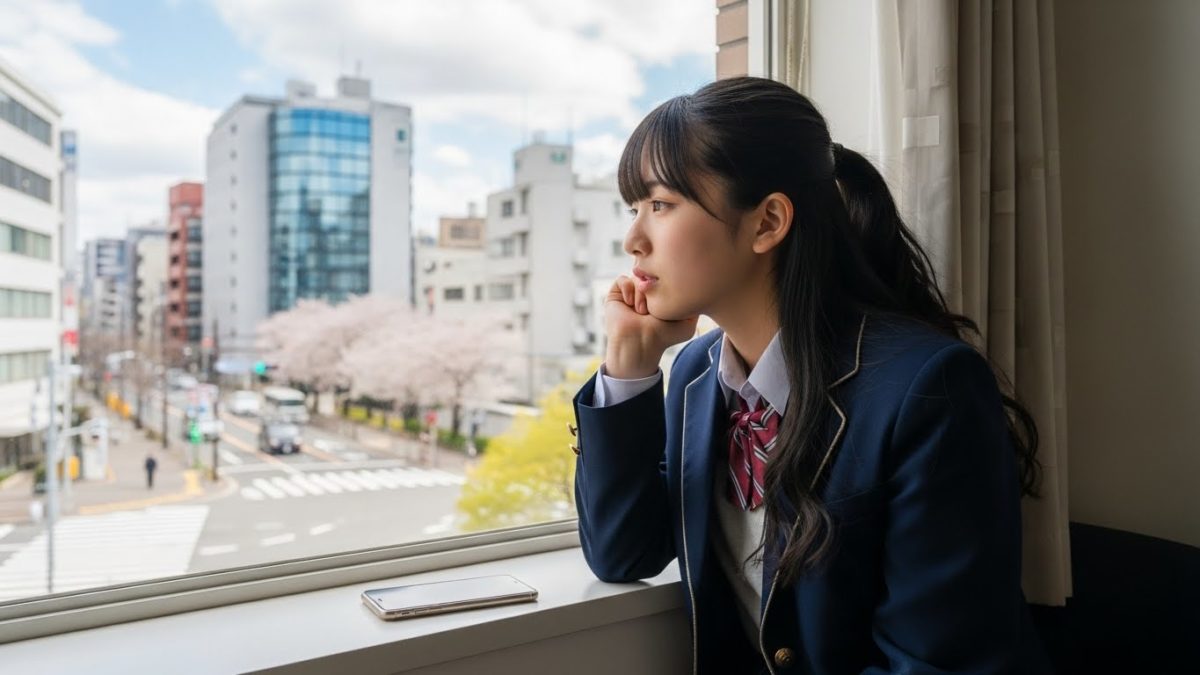 スマホから離れて、一人の時間を取り戻そうとしている様子