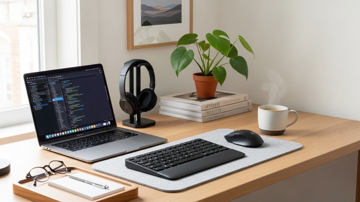 整理整頓された空間に置かれた、持ち主にとってのお守りのようなアクセサリー