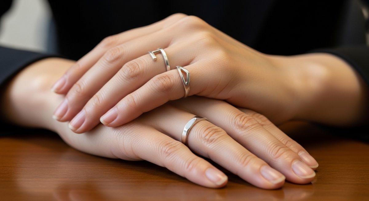 :二つのリングを身につけ、自分を守りながら前進する準備を整える様子