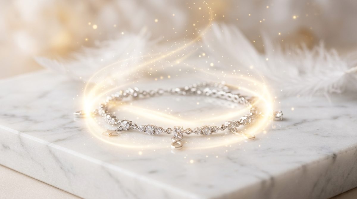 金運を上げるアマラアミュレットブレスレットと大天使ウリエル様の波動をイメージした美しい光